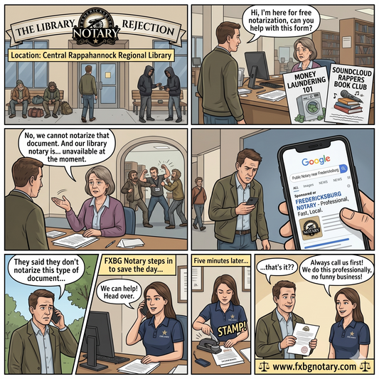 FXBG Notary - The Library Rejection