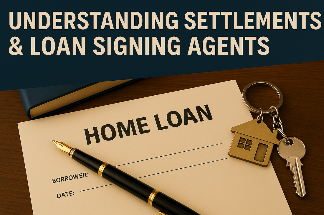 UNDERSTANDING SETTLEMENTS & LOAN SIGNING AGENTS